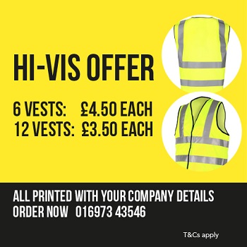 Hi Vis Jackets, Vests,Ts in Cumbria - Stitch & Print